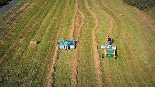 Heuernte bei der Klimafarm in Erfde