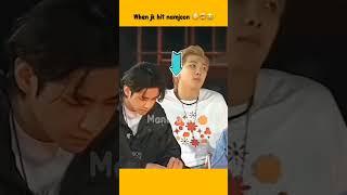 when jk. h|it namjoon #jinkook #kookjin #btsfunnyvideos #btsfunnymoments