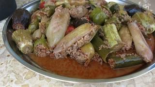 Stuffed Grape Leaves (Dolma‎ دۆڵمه‌) in Kani Bard, Erbil, Kurdistan