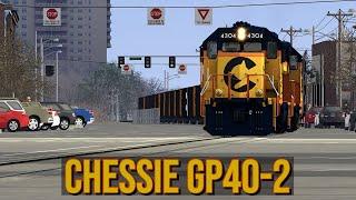 Railfan Catches a B&O GP40-2 Coming from Northside Main; Train Simulator 2021