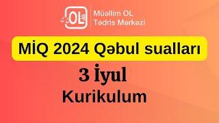 Həsənova Şəhanə_Miq kurikulum qəbul sualları və cavabları