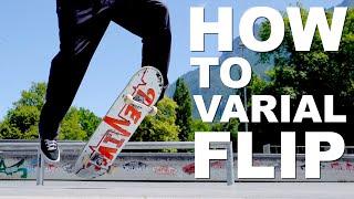 HOW TO VARIAL KICKFLIP