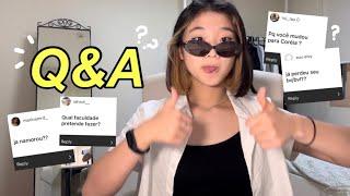 Q&A || respondendo perguntas + mini mukbang