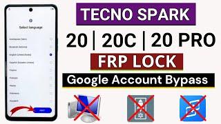 Tecno Spark 20/20c FRP Bypass Android 13 Without PC | Tecno Spark 20 Pro Google Account Bypass