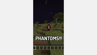 Minecraft... But it's OVERRAN With PHANTOMS!!! | #shorts