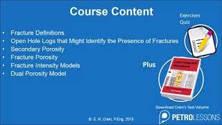 Introduction to Fractured Reservoir course by Ross Crain on Petrolessons