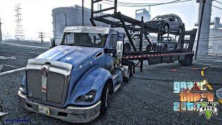 GTA 5 MODS LA REVO LET'S GO TO WORK CAR HAULER JOB
