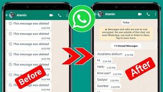 Come recuperare i messaggi eliminati WhatsApp (2024) ||  WhatsApp cancellato Recupero messaggi