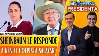 #MañaneraPresidenta | POR HABLADOR la PRESIDENTA le RESPONDE a KEN SALAZAR