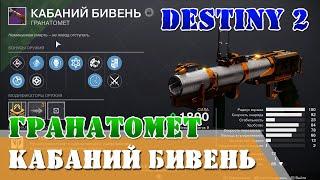 Гранатомет Кабаний бивень Destiny 2 Лорд Саладин Железное знамя