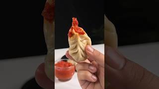 Chicken Momo with Spicy Chutney #shorts