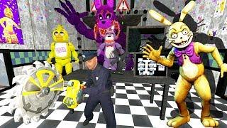 АНИМАТРОНИКИ ПУГАЮТ ОХРАННИКА FNAF 2 ► Garry's Mod