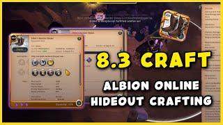 8.3 Leather Shoes Crafting | Albion Online | Hideout Crafting