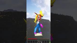 Crash BandicootVS Coco Bandicoot in Minecraft #shorts #minecraft