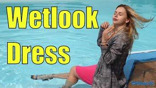 Wetlook girl Pink Dress | Wetlook Dress | Wetlook Heels