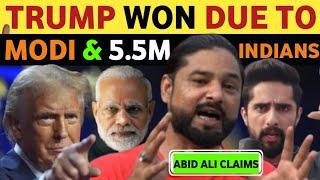 TRUMP WON DUE TO MODI & HINDUS' SUPPORT, ABID ALI PM MODI'S FAN REACTION ON TRUMP VICTORY SPEECH