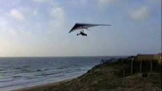 Hang Gliding:  Soaring the ramp at Monterey Bay, CA