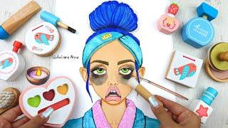 Asmr Makeup ‍️ Making a Bad Makeup with WOODEN cosmetics