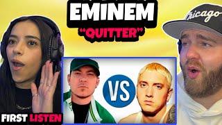 Eminem Makes Karen Freak Out  Eminem - Quitter (Everlast Diss) Karen's First Time Reaction