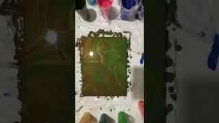 Earthy Acrylic Pour Painting Experiment