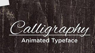 Calligraphy Animated Handwriting After Effects Templates