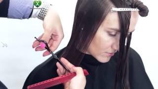 Bob haircut with graduation on the contour parikmaxer tv USA