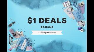 What are Design Bundles $1 Deals and how do they work?