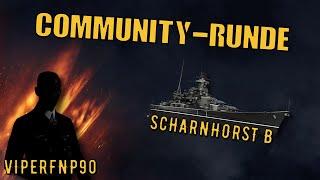 World of Warships Legends - SCHARNHORST B - Tier 6 - COMMUNITY-RUNDE [deutsch/ gameplay]