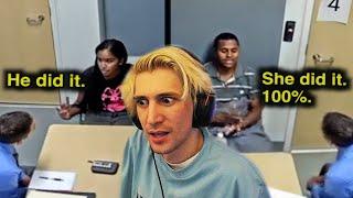 xQc Reacts to Newlyweds tell on each other (JCS - Criminal Psychology)