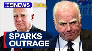 Uproar over Liberal party elder’s remarks during women's meeting | 9 News Australia