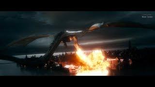 The Hobbit (2013) - Smaug Attacks the Lake Town - Only Action [4K]