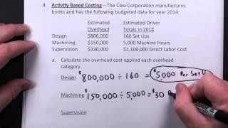 Managerial Accounting - Traditional Costing & Activity Based Costing (ABC)