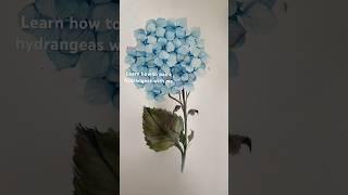 Learn to paint hydrangeas with me. https://skl.sh/3EuWWqn