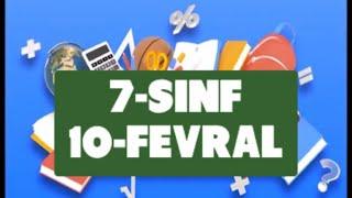 ONLINE MAKTAB 7-SINF 10-FEVRAL