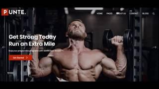 Free WordPress Theme Punte - How to make Gym and Fitness website | WordPress Tutorial