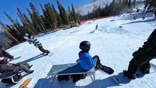 POV: Opening Day at KEYSTONE! (Hike Park Snowboarding)