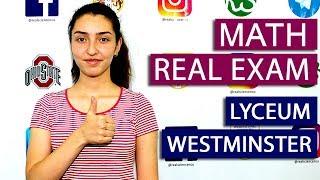 Westminster Lyceum Maths exam 2019 – Подготовка к Вестминстерский лицей