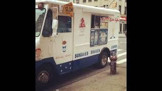 A Mister Softee Ice Cream Truck in East Village, Manhattan (3-3-2016)