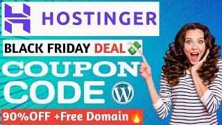 Hostinger Coupon Code | Hostinger Black Friday Sale 2024 | Hostinger Discount Code