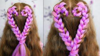 Easy and quick summer hairstyle with Kanekalon! Cute hairstyle for girls!