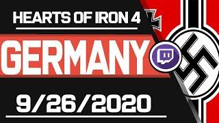 Bokoen1 ━ Twitch Archive  ━【Hearts of Iron 4】【Germany】【9/26/2020】