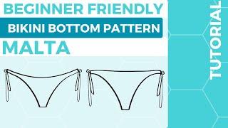 𝗗𝗜𝗬 𝗥𝗲𝘃𝗲𝗿𝘀𝗶𝗯𝗹𝗲 Malta Bikini Bottom | Easy Pattern with 𝗔𝗱𝗷𝘂𝘀𝘁𝗮𝗯𝗹𝗲 𝗦𝗶𝗱𝗲 𝗦𝘁𝗿𝗶𝗻𝗴𝘀! * DIY Bikini