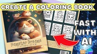 How to make a Coloring Book FAST with AI - Amazon KDP Tutorial with ChatGPT, Midjourney AI and Canva