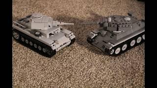 Lego T-34 and Panzer III Variants.