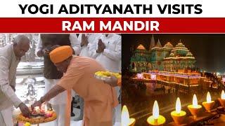 UP CM Yogi Adityanath Visits The Ram Mandir As Ayodhya Prepares To Celebrate A Historic Diwali