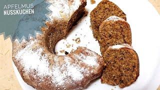 Apfelmuss-Nusskuchen, ganz einfach und schnell gezaubert!