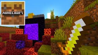 Minecraft Trial - How to FIND and MAKE NETHER PORTAL - Gameplay