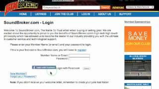 How to Login to SoundBroker.com