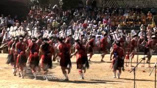 Sumi tribesmen performing Aphilo Kuwa: The folk dance of their tribe