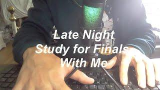 2AM Cramming for Exams - Note-Taking asmr, Soft Typing ⌨️